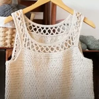 Cantina electrodo ambición Video Tutorial - Como tejer una blusa sin manga en Crochet paso a paso -  Almacenes La Costura
