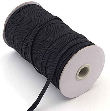 Las mejores ofertas en Poliéster elástico negro ribetes para Costura